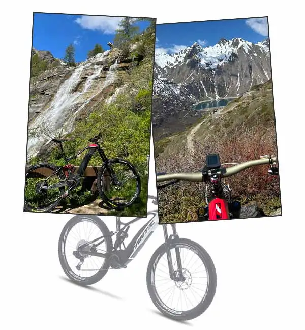 e-bike-verleih B&B Hotel Le Alpi Formazzatals Toce Wasserfall Frua